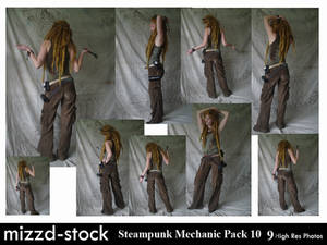 Steampunk Mechanic Pack 10 by mizzd-stock