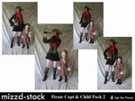 Pirate Captain and Child Pack2 by mizzd-stock