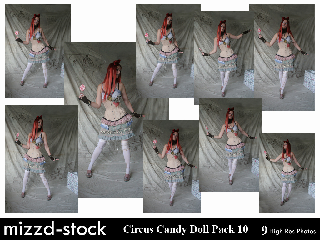 Circus Candy Doll Pack 10 by mizzd-stock