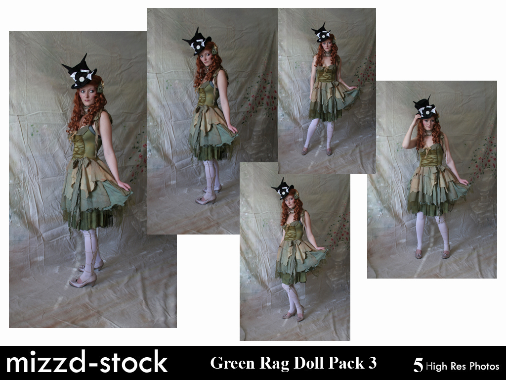 Green Rag Doll Pack 3