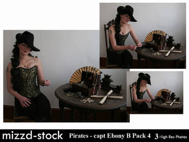 Pirates - Captain Ebony Black Portrait Pack 4