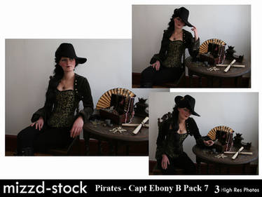 Pirates - Captain Ebony Black Portrait Pack 7