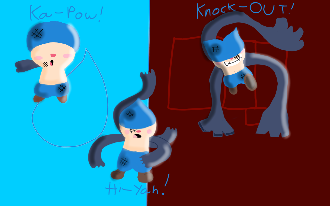 GIFT Fakemon: Ka-Pow, Hi-Yah, and Knock-OUT