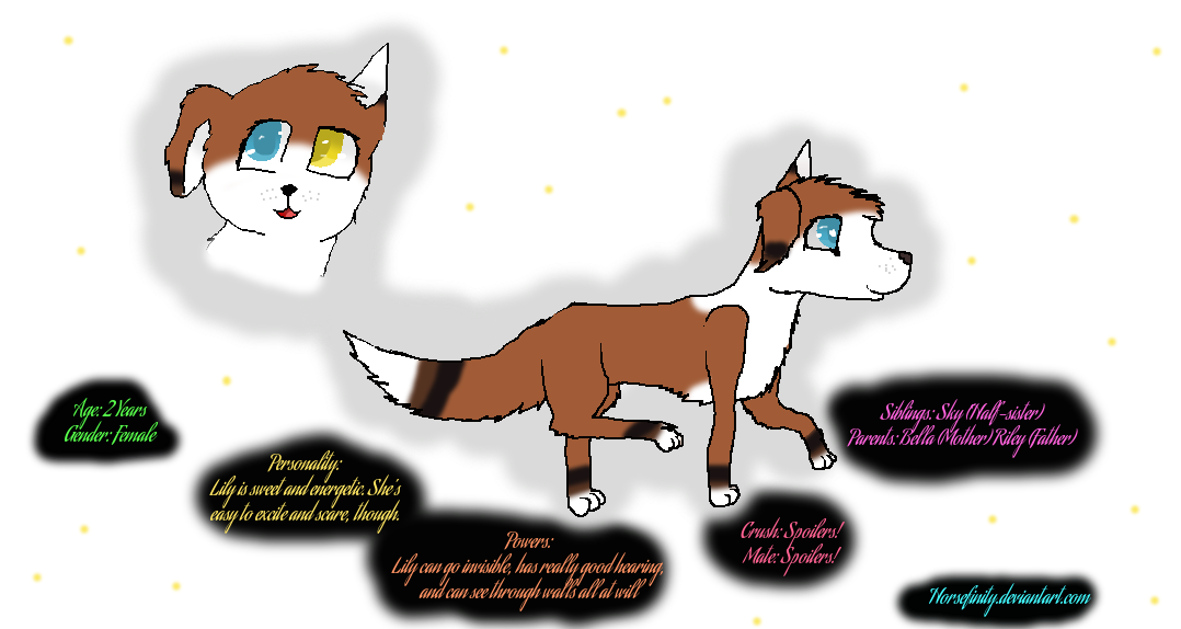 Lily - Updated Reference Sheet by Horsefinity on DeviantArt
