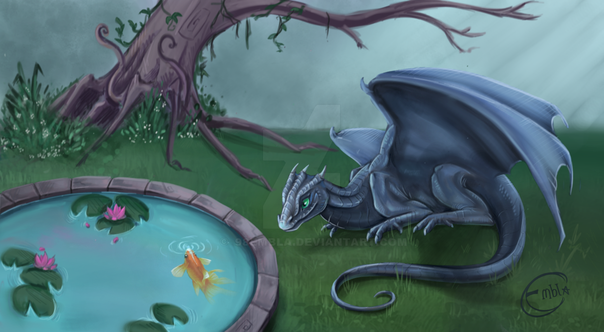 The pond by Zafrean on DeviantArt