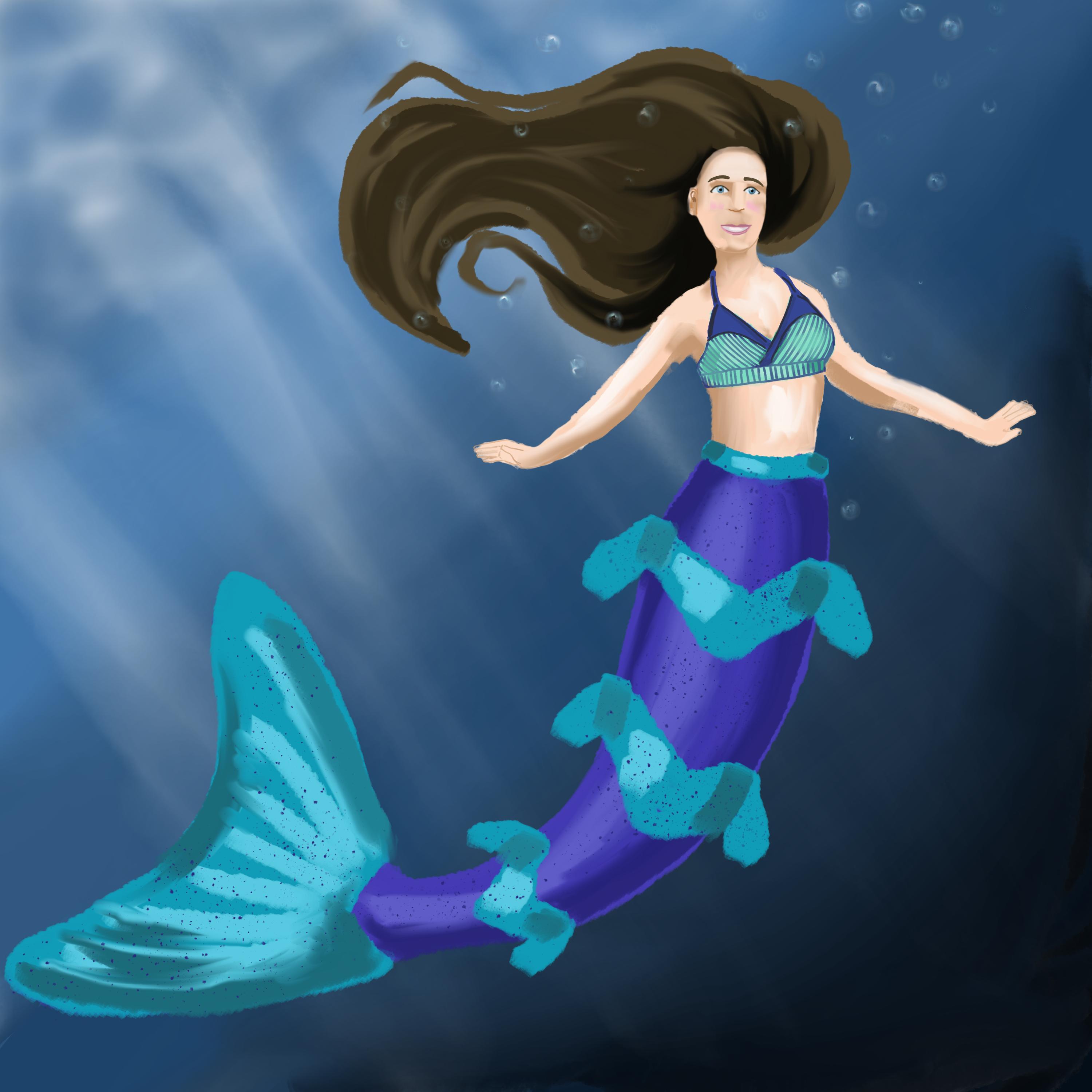 Blue Mermaid by thevictorianmushroom on DeviantArt