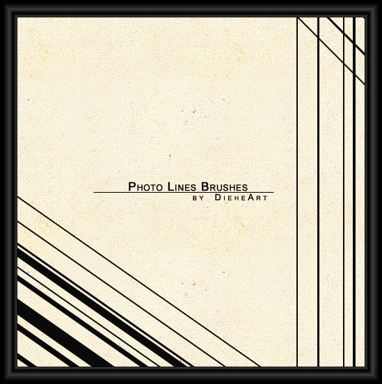 Photo Lines Brushes by DieheArt