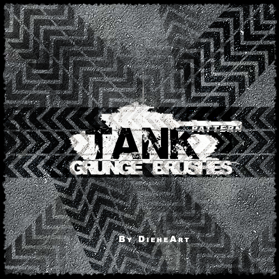Tank Pattern Grunge Brushes by DieheArt on DeviantArt