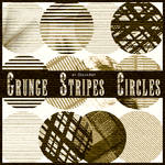 Grunge Stripes Circles Brushes