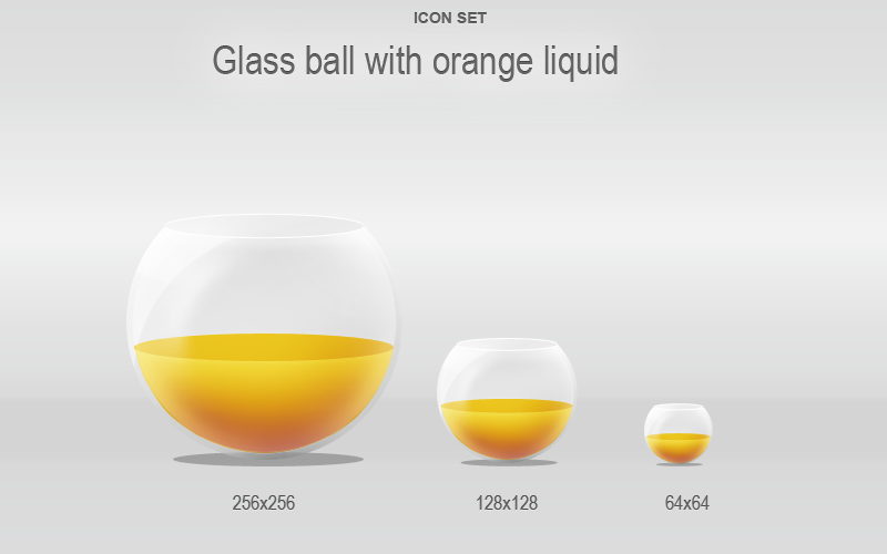 Glass ball with liquid by Lukezz