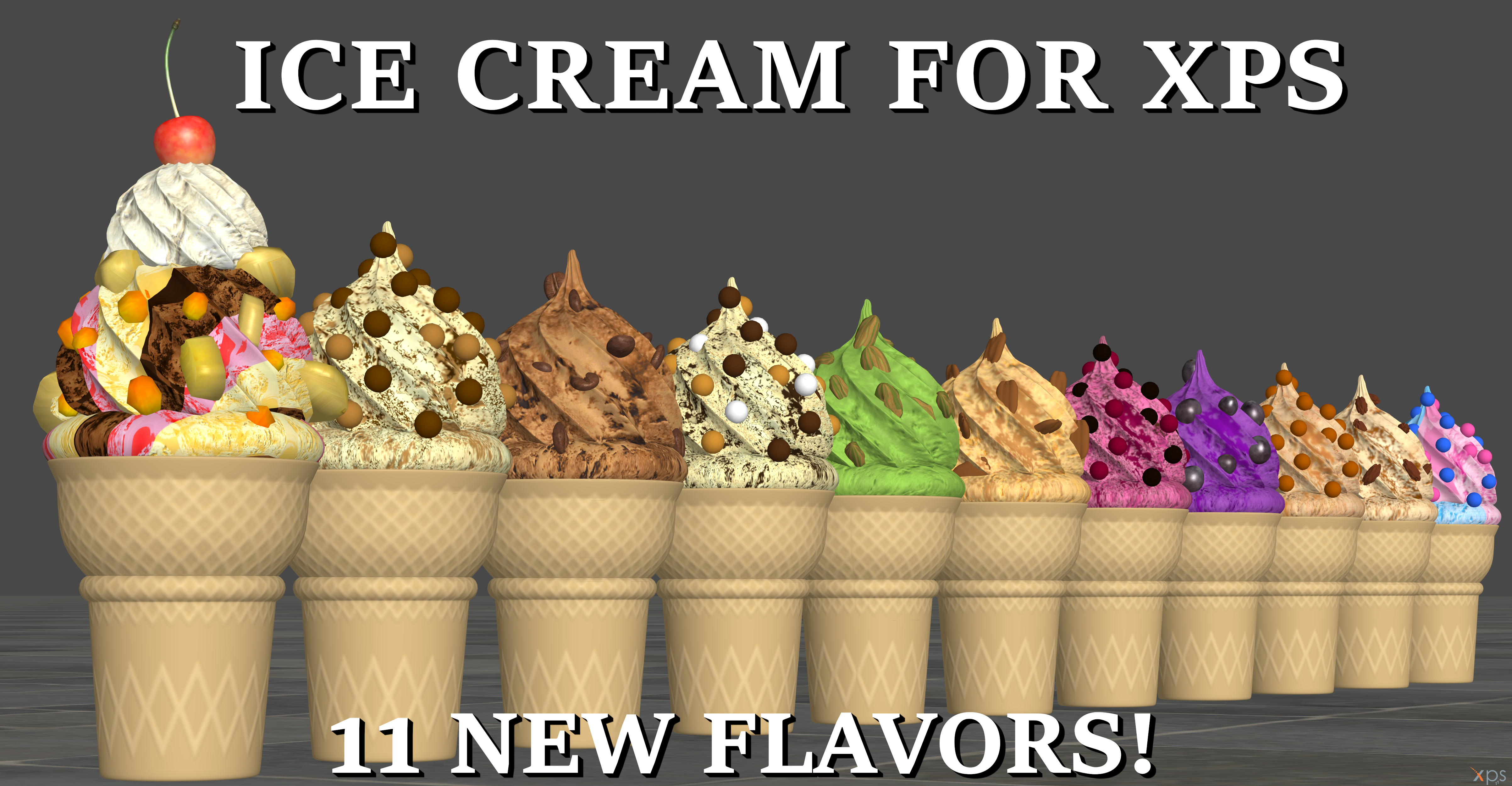 Ice Cream for (XPS) 11 NEW Flavors! by SpinosKingdom875 on DeviantArt