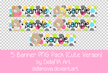 5 Banner Png Pack (Cute Version)