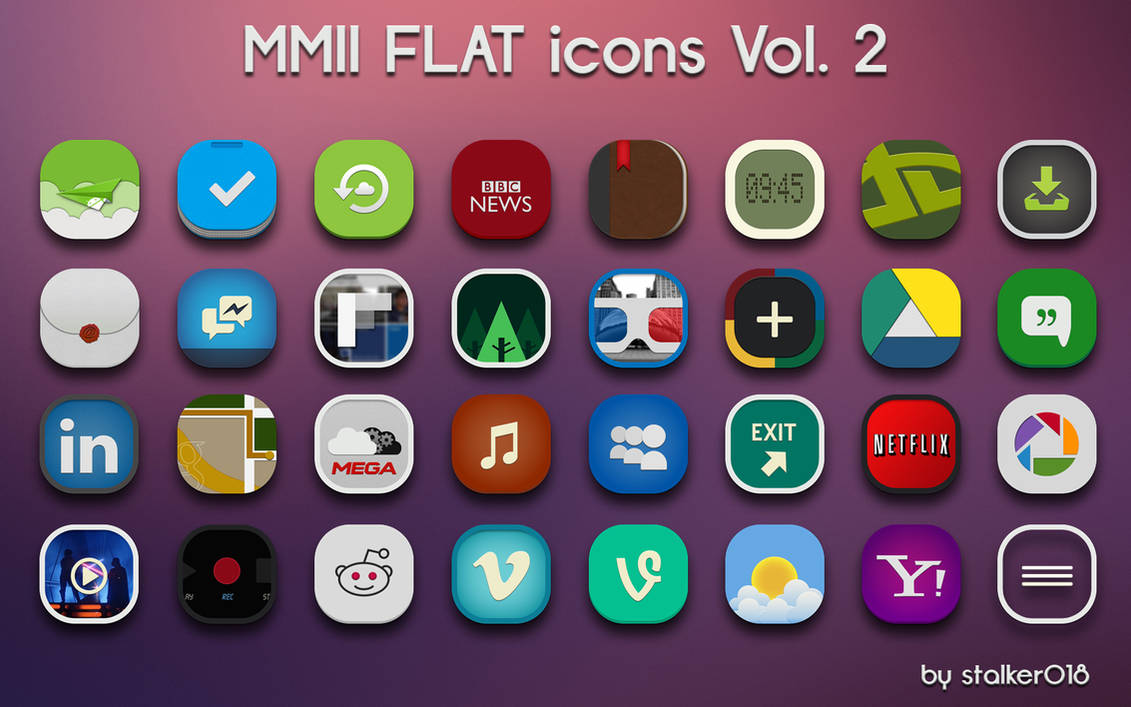 MMII FLAT icons Vol.2 by stalker018 on DeviantArt