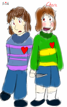 Frisk and Chara