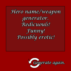 Hero name/weapon generator