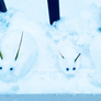 snow bunny family