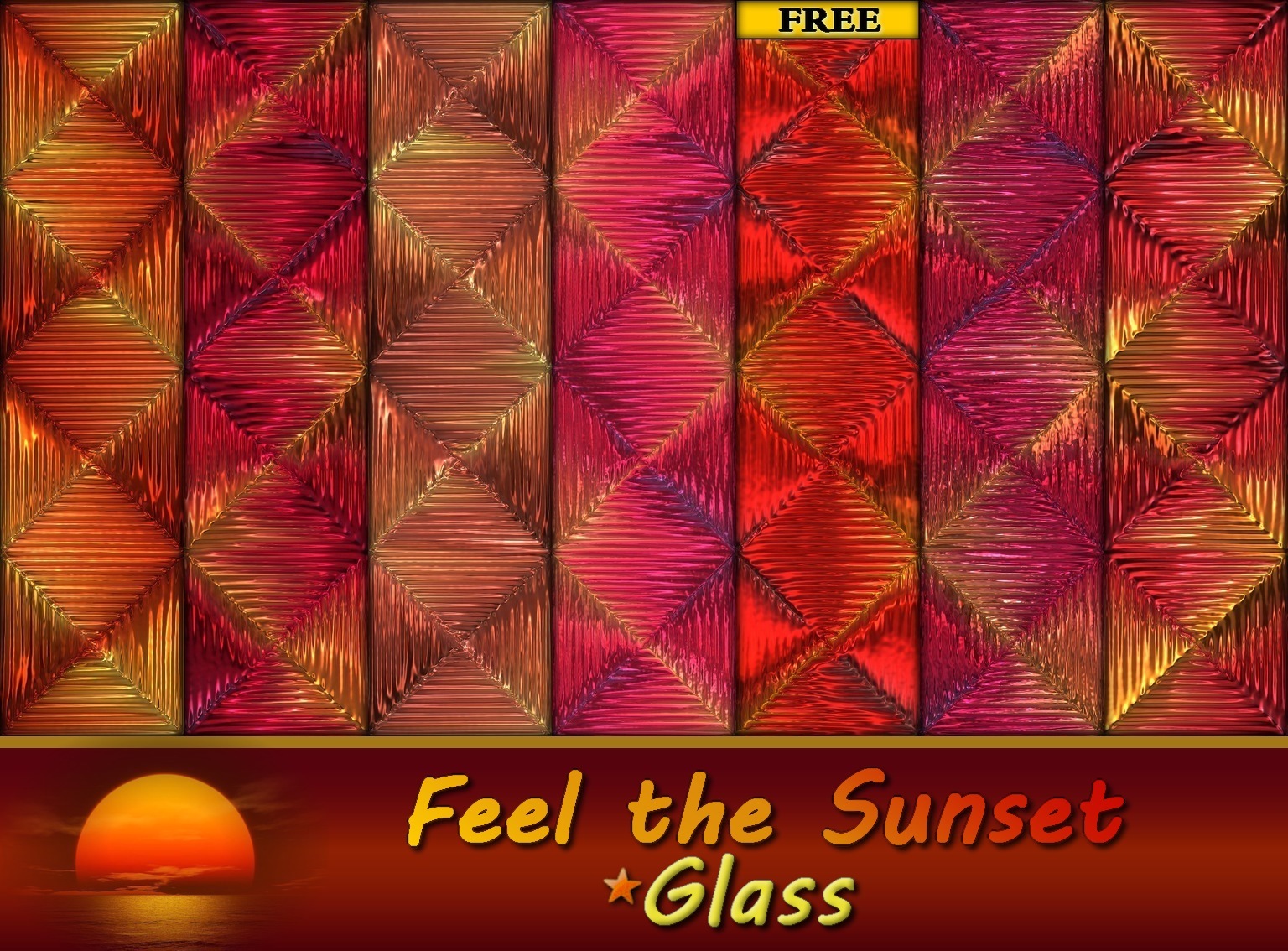 Feel the Sunset - Glass