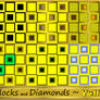 Blocks and Diamonds-Yellow Tones