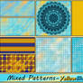 Mixed Patterns-YellowBlue Tones