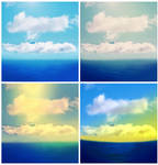 Water-Sky Backgrounds by allison731