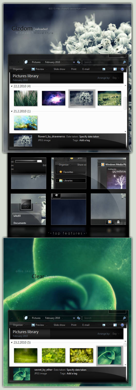 Gizdom Reloaded for Windows 7 by kAtz93
