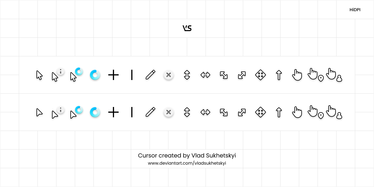 Modern Cursors v1 Plus - Light and Dark by VA5HOne on DeviantArt