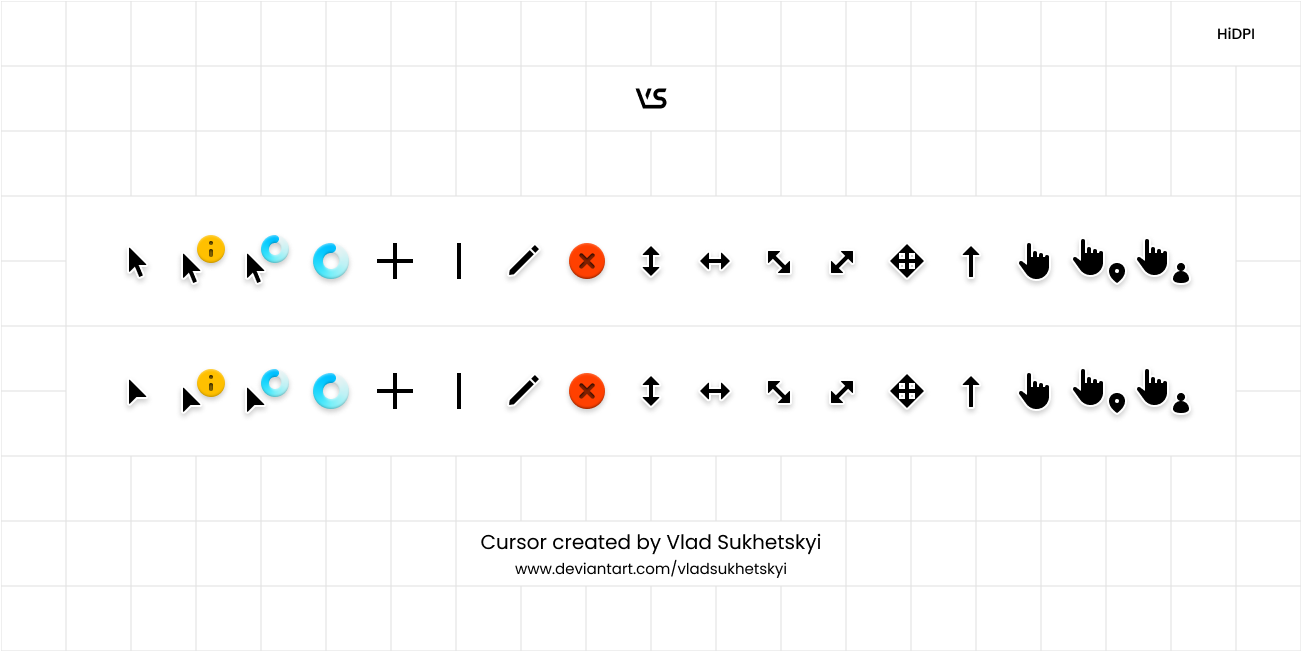 Free] Modern Cursors v1 - Light and Dark by VA5HOne on DeviantArt