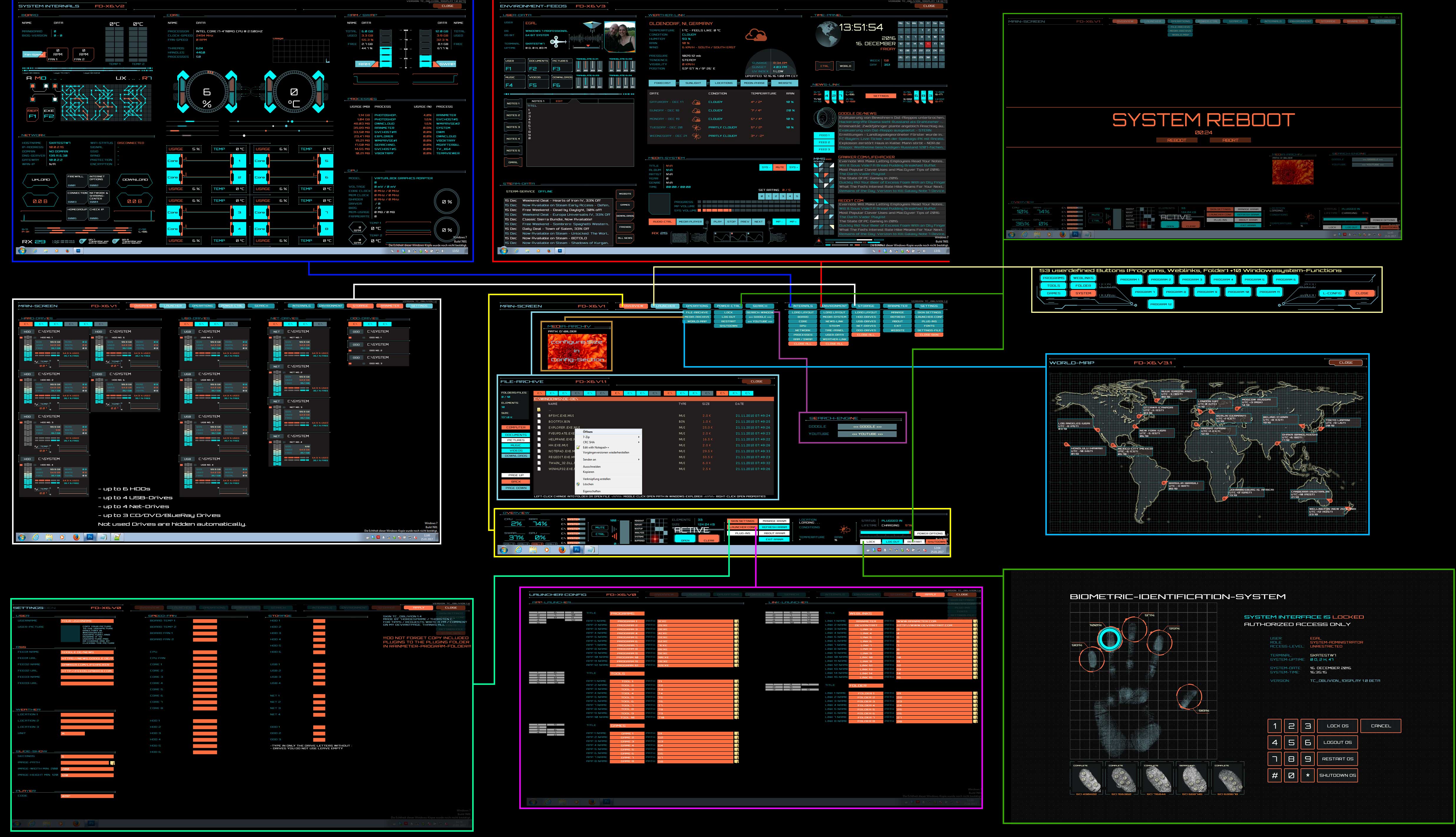 Hud Digital Rainmeter Skins Hud Digital Rainmeter Skins