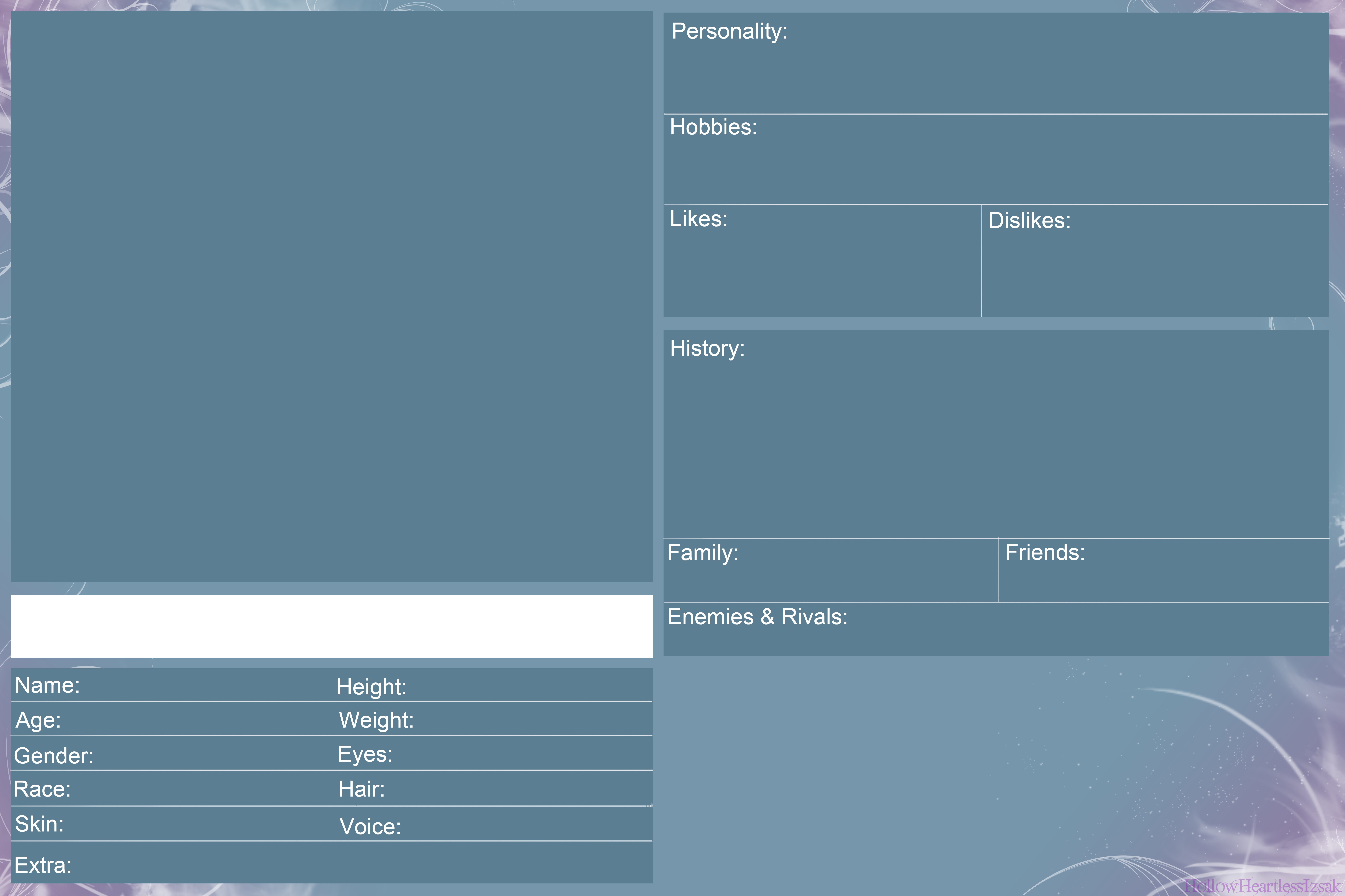 Blank Original Character Template By Hollowheartlessizsak On Deviantart