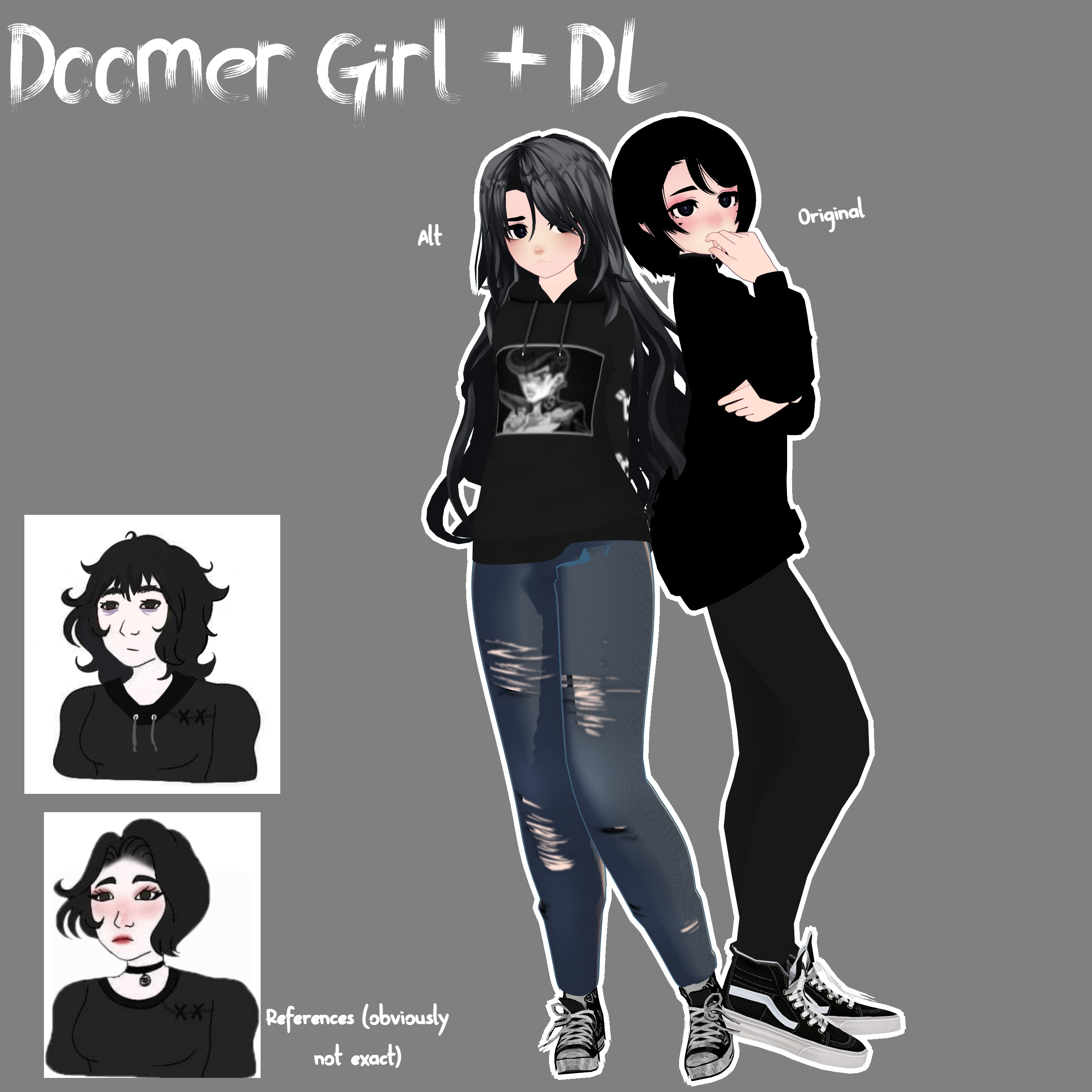 MMD x Wojak :. Doomer Girl + DL by BowlOfSpicyramen on DeviantArt