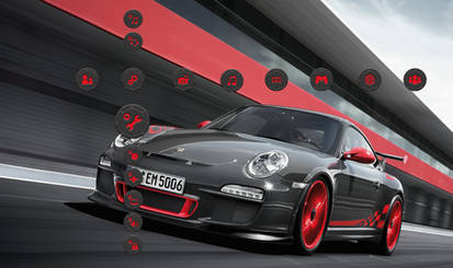 Porsche GT3 RS Grey - Red