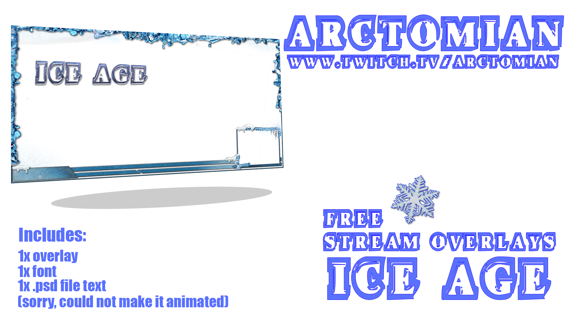 1x free stream overlay: Iceage