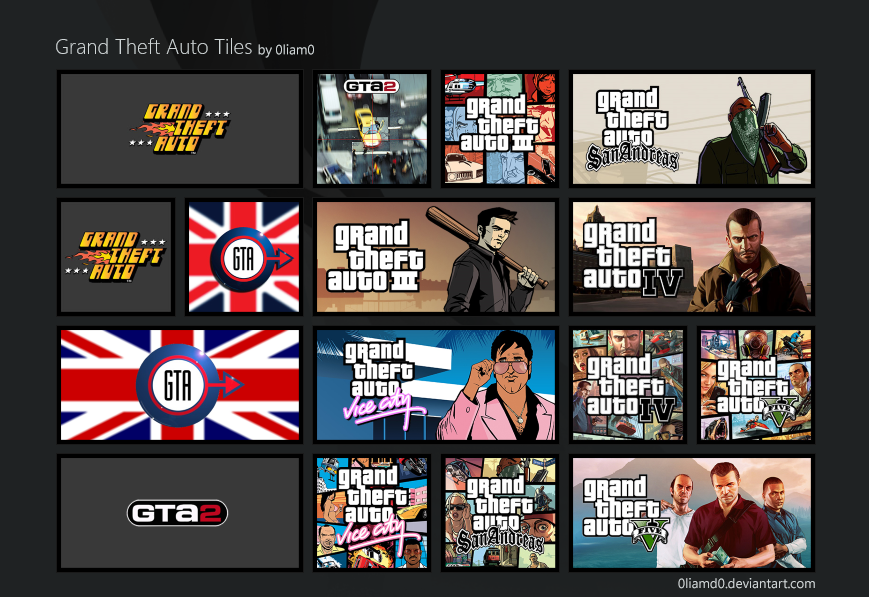 Grand Theft Auto Tiles by 0liamd0 on DeviantArt