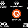 Q-Dance events vectorized logos collection