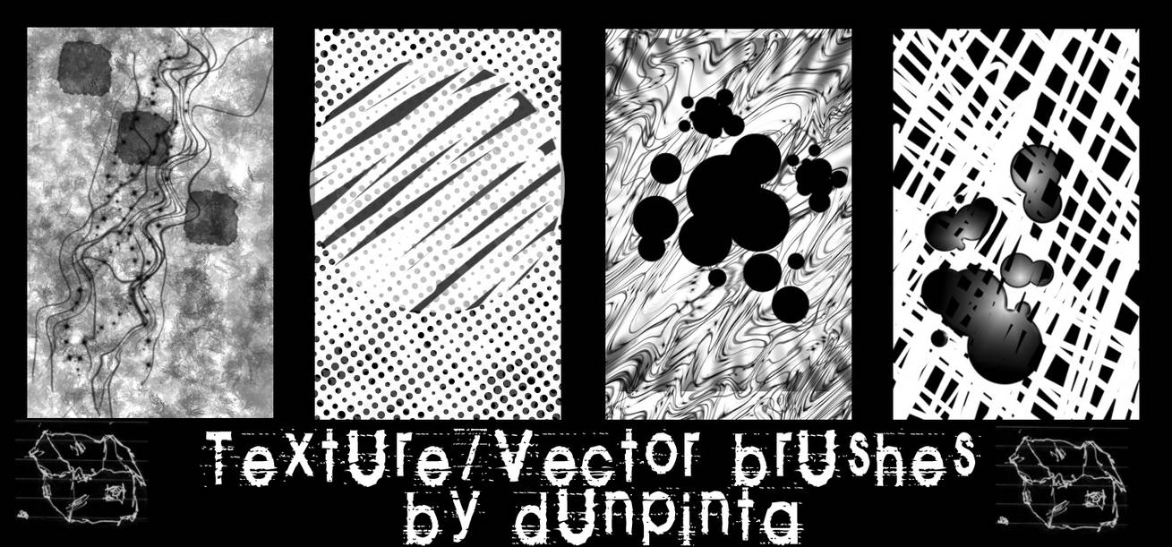 Textures and vector brush set by dunpinta on DeviantArt