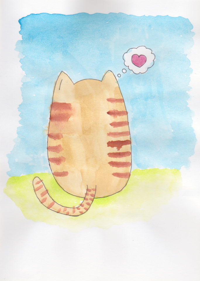 Watercolour Cat