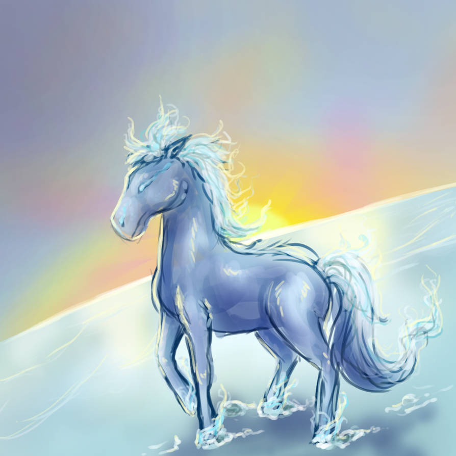 Icefire horse by BlueWingsOfSky on DeviantArt