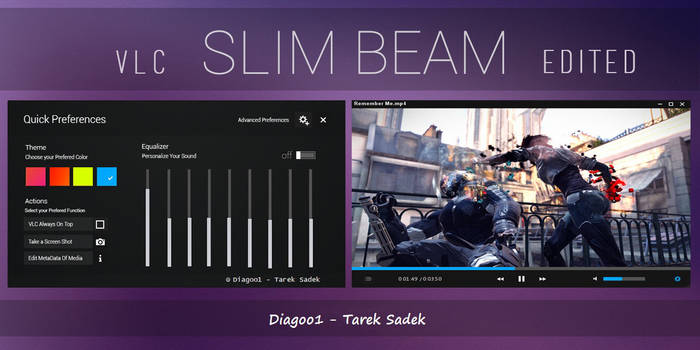 VLC - Slim Beam - Black Skin Edited By Diagoo1