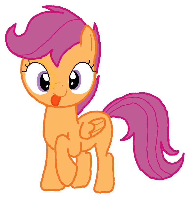 Scootaloo's silly face