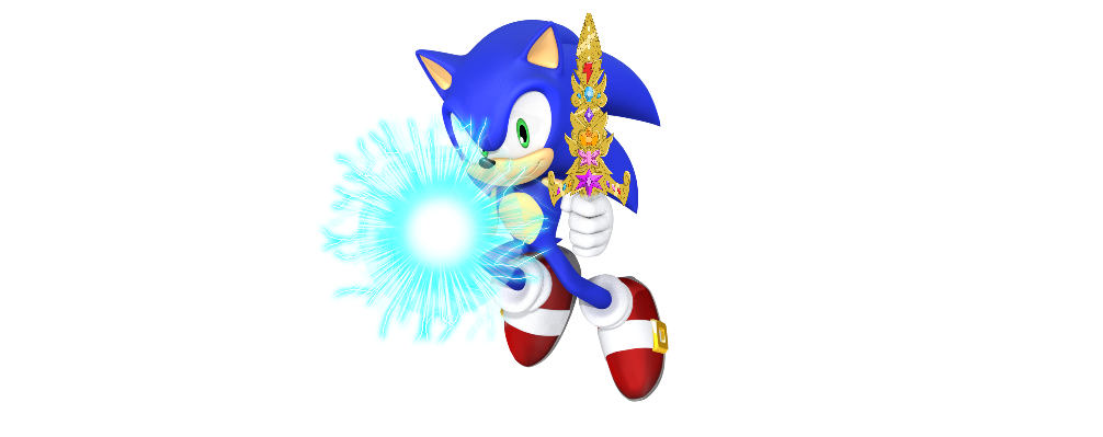 Sonic with Speed Force orb and Sword of Harmony 3D