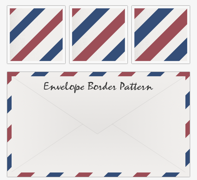 Classic envelope pattern