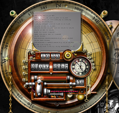 Steampunk Clock Calendar MKII (2.9) RC