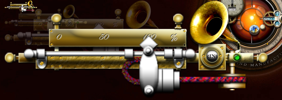 Steampunk Volume Widget Windows XP