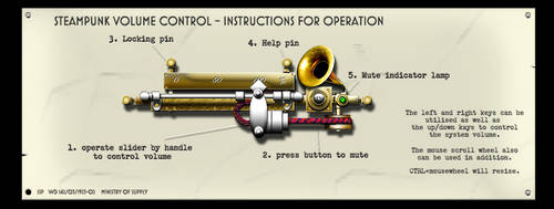 XWIDGET Version 1.0.5 Steampunk Volume XWidget by yereverluvinuncleber