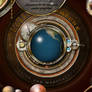 Steampunk Rotating Earth Widget