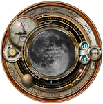 Steampunk Moon Phase Widget and Icons by yereverluvinuncleber