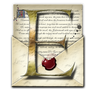 Steampunk Epub open-envelope icon