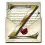 Steampunk Z Open Envelope Icon