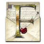 Steampunk Facebook Open Envelope Icon
