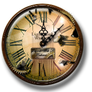 Steampunk Weathered Clock Icon and Widget